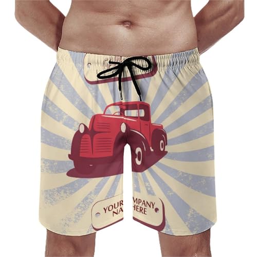 Maillot de bain homme voiture retro pour vacances et plage
