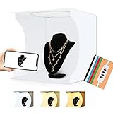 PULUZ 30cm 撮影ボックス 写真照明スタジオ 撮影ボックスキット6色PVC背景（黒、白、黄色、赤、緑、青）３色モード 調光撮影ブース リングライト付き 簡易スタジオ 展開サイズ：31 cm x 31 cm x 32 cm