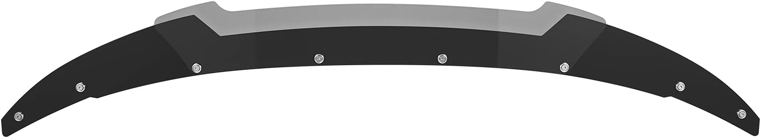 Bonbo Venom V2 Rear Wickerbill Spoiler for Dodge Charger 2015-2024 SRT ScatPack Hellcat, Add-on Type 2-Piece Rear Wicker Bill Spoiler with RivNut Tool (Gloss Black)