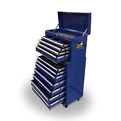 US PRO Mechanics Steel Chest Tool Box Roller Cabinet 13 Drawers … (blue) 2 US PRO Mechanics Steel Chest Tool Box Roller Cabinet 13 Drawers … (blue) - Image 2