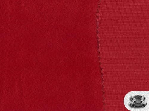 Miniatura 2 de Tela Minky Roja Sólida por yarda