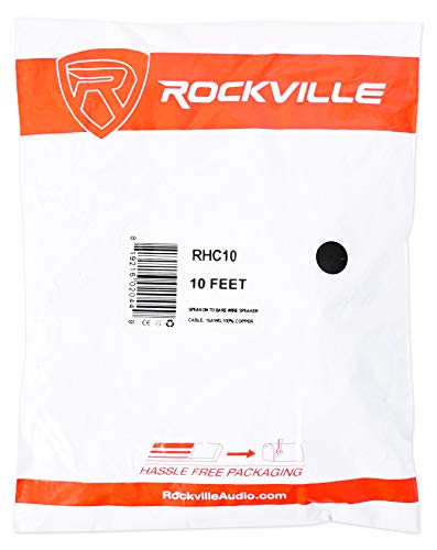 Rockville Rhc10 10 Foot Speakon To Bare Wire Speaker Cable,16 Gauge,100% Copper #TOP2