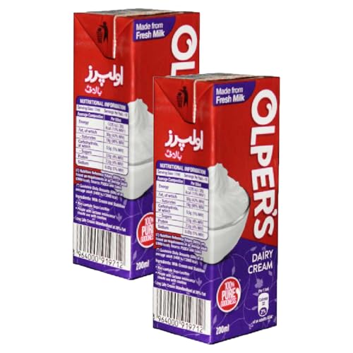 Image of Olper's Dairy Cream 200ml (6.76Oz) | Pack of 2 | Rich & Luxurious | Whipping Cream For Desserts | Suitable For Baking, Coffee & Tea | Made with Fresh Milk