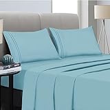 Mejoroom Full Bed Sheet Set - Super Soft Brushed Microfiber 1800 Thread Count Full Sheets with 16...