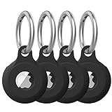 Tobfit Étui protecteur en silicone avec housse étanche Étui Airtag Remplacement du porte-clés Airtag