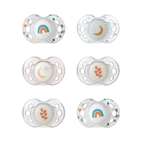 Tommee Tippee Chupete Nighttime, 18-36 meses, pack de 6...