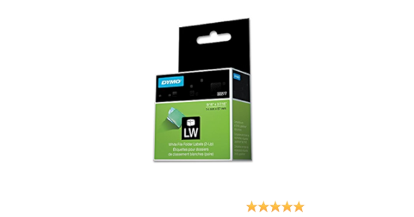 Amazon.com : DYMO 30277 LabelWriter 2-Up File Folder Labels ...