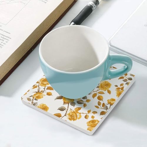Dessous de verre carrés de qualité supérieure imprimé rose pour décoration de table raffinée - 6