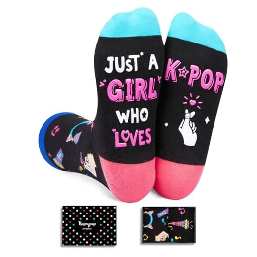 Crazy Gifts for Kpop Fans - Kpop Socks, K-Pop Merch, Korean Drama Gifts, Music Socks