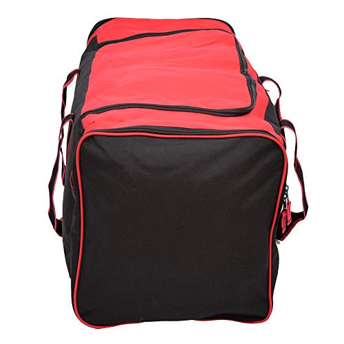 Jetstream Heavy Duty Multi Pocket Large Sports Gym Equipment 3-Pocket Travel Duffel Bag (36 Inch, Red) #TOP6