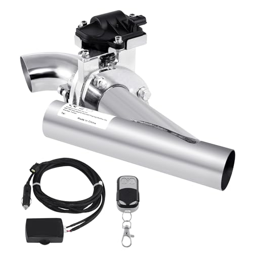 H-YEEU 51mm 2' acero inoxidable escape eléctrico silenciador válvula interruptor kit con mando a distancia