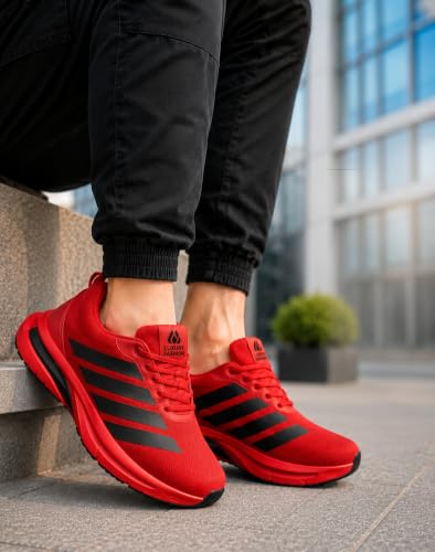 Buy kardam&sons Casual Sneakers Shoes for Men (Red, UK Footwear Size System, Adult, Men, Numeric, Medium, 7) at Amazon.in - Image 4