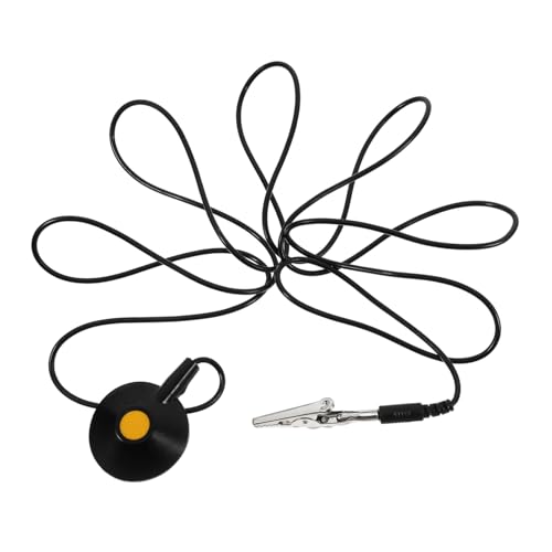 FUNOMOCYA 2pcs Static Electricity Wire Grounding Cable Sucker Pu PVC for Safety in Electronics