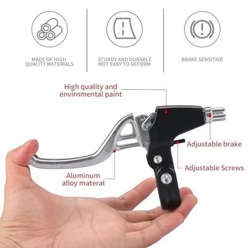 image for Gashwer Universal 2.2cm Bike Brake Levers Aluminum Alloy V-Brake Handl