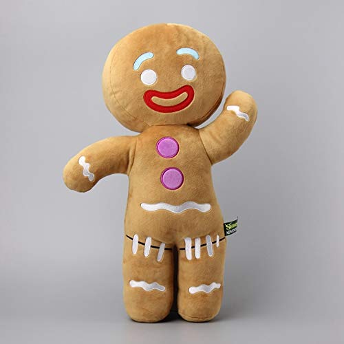 zcm Juguete de Peluche Gran Tamaño 48 Cm Shrek Gingerbread Man Peluches Rellenos Suave Cojín Almohada Muñecas Regalo De Niños