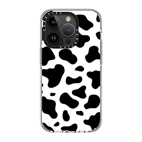 Coque CASETiFY transparente pour iPhone 14 Pro Magsafe imprimé vache luxe