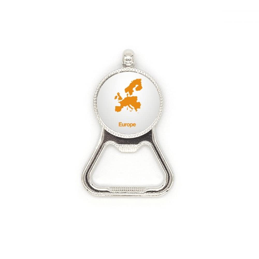 Décapsuleur Europe en inox jaune idéal pour animer vos soirées d'été et apéritifs entre amis
