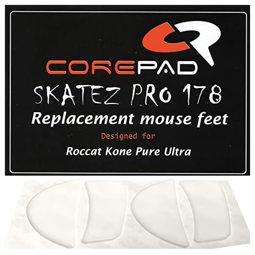 COREPAD Skatez PRO 178 Ersättande musmattor för Roccat Kone Pure Ultra