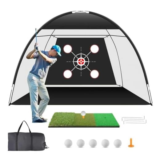 Golf Practice Net with Tri-Turf Mat