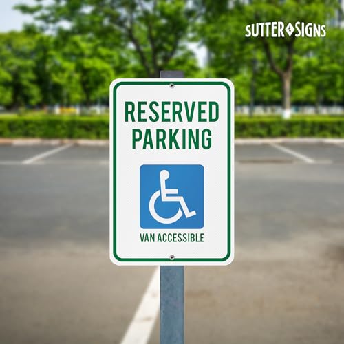 Panneau de parking accessible durable en aluminium premium robuste - 4