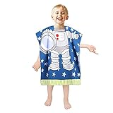 Multi-uso: no es solo una toalla de baño, sino que también se puede usar como Playa, Pool Poncho Towel Bathrobe Poderbotch, etc., ideal para surfistas, Windsurfers, Nadadores, etc. y para toda la familia de vacaciones, con una capucha incorporada. Lo que ayuda a secar el pelo y evitar el viento en los días fríos.