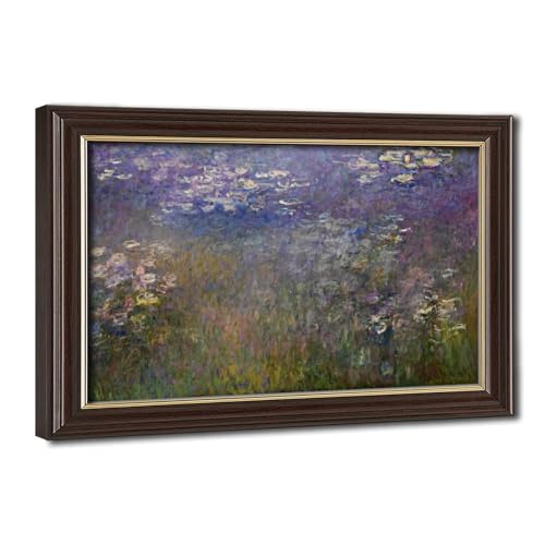 Nénuphars Claude Monet toile tendue décoration murale salon bureau 20x30