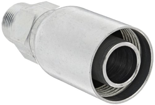 Image of Eaton Weatherhead Coll-O-Crimp 16U-116 Male Pipe Rigid Fitting, Low Carbon Steel, 1 inch Hose ID, 1 inch Pipe Size