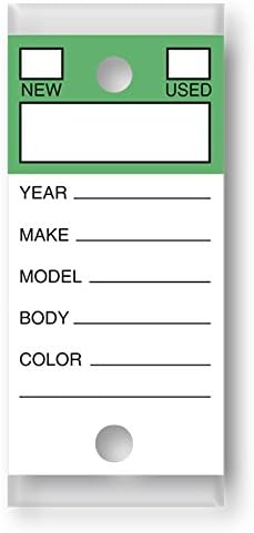 VERSA-TAGS Genuine Key Tags (Color Top - Green)