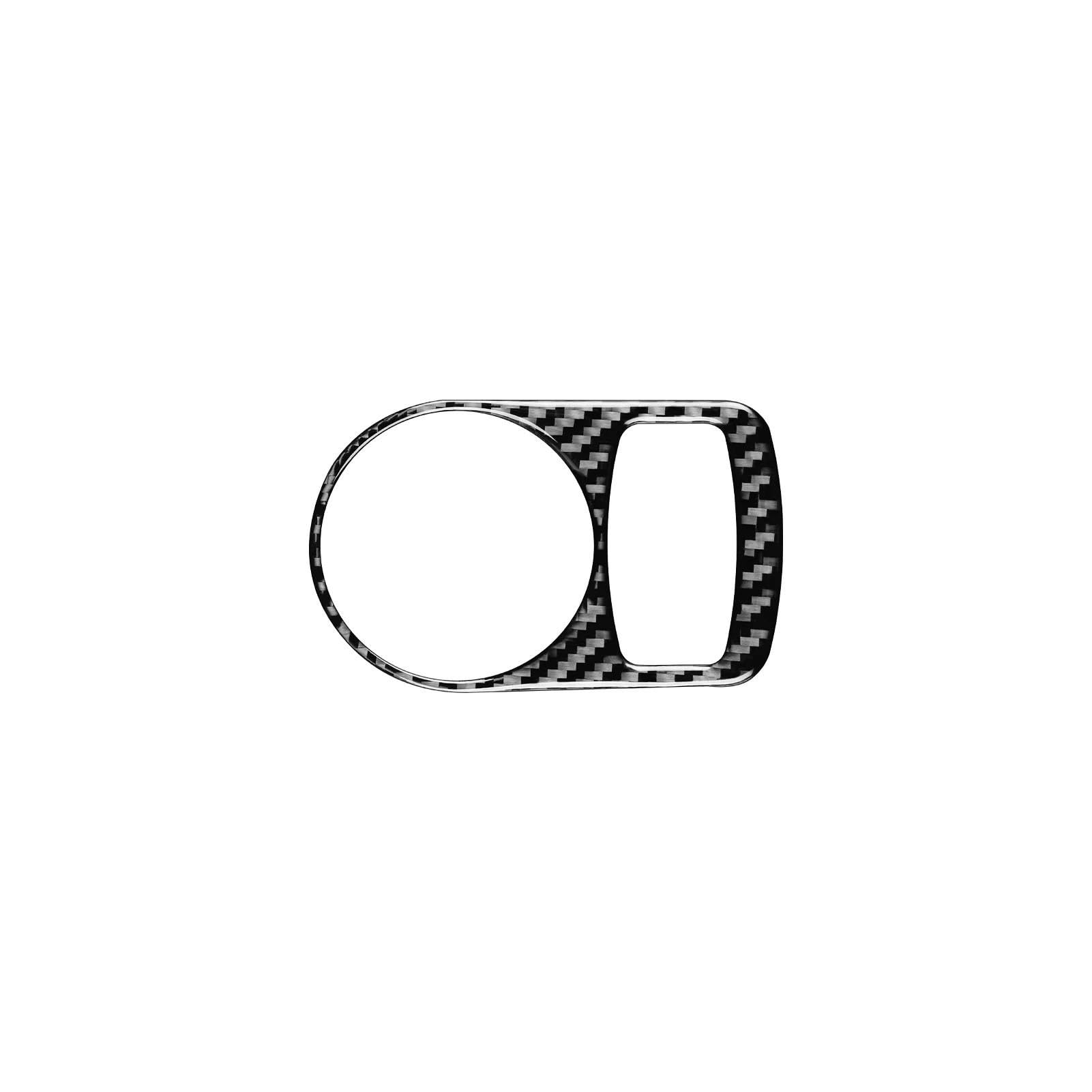 Qibbei One Color Carbon Fiber Headlight Switch Sticker For Audi Q3 8U 2013-2018 Interior Accessoire Trim Car Cover Stickers