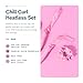 Gimme Beauty Chill Curl Heatless Styling Set - Gentle & Breatable Hair Rods for Overnight Curls - Natural Waves with a Frizz-Free Finish - Clip & Scrunchies for Secure Hold - Fine Hair, 4 Count
