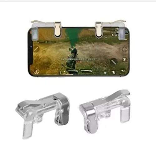 Adaptador Gatilho L1 R1 Para Celular Pubg Fortnite Freefire Branco