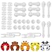 Hoiny Baby Sicherheits Set 43 Stück Kinder Sicherheitsset mit 12 Steckdosenschutz,12 Eckenschutz,6 Schranksicherung, 4 Schrankschloss,5 Klemmschutz,4 Universal Sicherung.