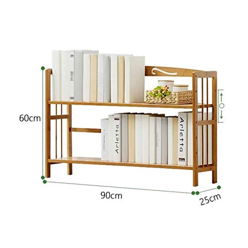 Zldctg Wooden Bookshelf Simple Bookcase Modern Table Shelf Student Creative Cabinet #TOP2