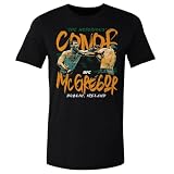 500 LEVEL Conor McGregor UFC Shirt - Conor McGregor Straight Left WHT (Black, Large)