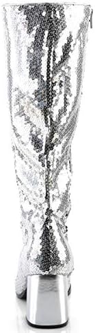 Pleaser Bordello Women's Spectacul-300SQ Knee-High Boots | Image 3