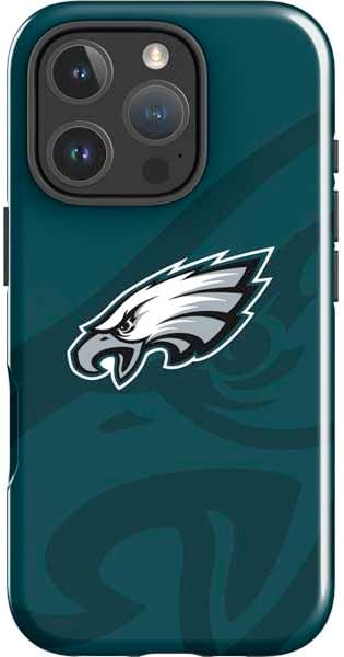Skinit Impact Phone Case Compatible with iPhone 16 Pro - Officially Licensed NFL Philadelphia Eagles Retro Logo Design