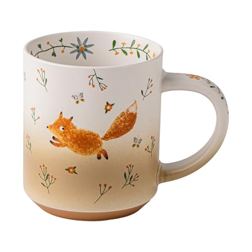 Générique Tasse Renard - 550 ml Prise En Main Confortable Drôle Et Esthétique - Tasse En Céramique Pour Café Et Boissons,Pour Maison Bureau Adultes...