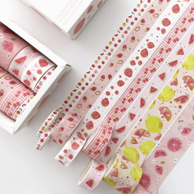 EduPro - 8pcs/set Different sizes Washi Tape Set Petal Flower Paper Masking Tapes Japanese journal Tape Diy Scrapbooking Sticker (guowei shiguang)