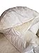 Continental Bedding | Serenity Goose Down Pillow | 700 Fill Power Hungarian White Down | 400TC Cotton Damask Shell | Made in USA | Queen, Medium | 2 Pack