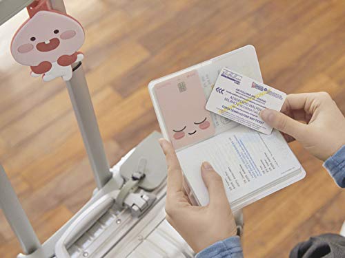 Kakao Friends Official- Little Friends Clear Passport Cover (Apeach) #TOP5