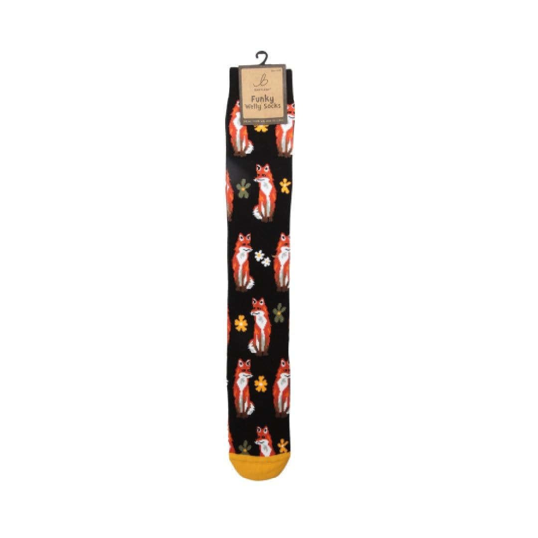 Bartleby Funky Welly Socks - Cunning Fox