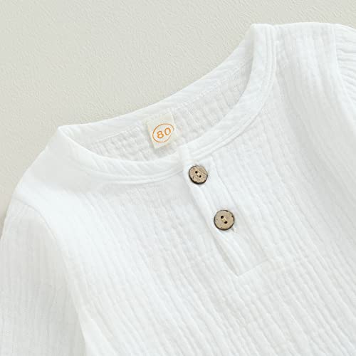 Image of VISGOGO Toddler Boy Linen Outfit Baby Boy Fall Winter Clothes Set Button-Down Shirt Tops Cotton Linen Pants 2PCS