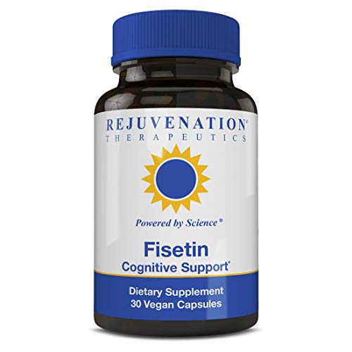 Rejuvenation Therapeutics - Fisetin | Antioxidant | Anti-Inflammatory | Dietary Flavonoid | Non-GMO, Vegan, Gluten-Free, Soy-Free, 100 mg, 30 Veggie Caps