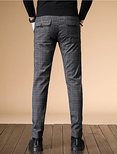 Kinghua Plaid Pants for Men Chinos Pants Stretch Dress Pants for Men Slim Fit2
