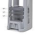 Simplay3 Toddler Tower Childrens Step Stool with Three Adjustable Heights, Kids Kitchen Helper, Made in USA, Gray
