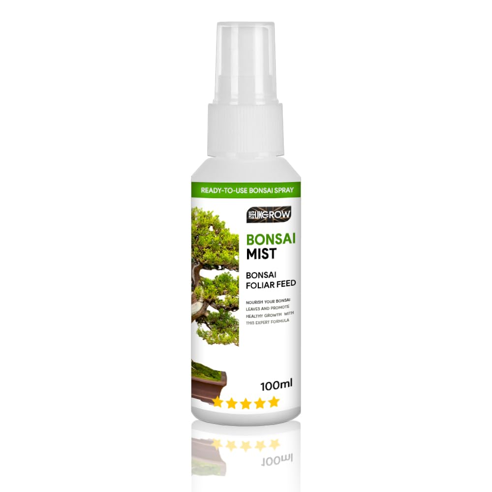 UKGROW Bonsai Mist: 50ml Intensive Care Spray - Essential Hydration & Growth Formula for Bonsai Perfection