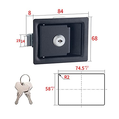 Wangyihan Southco Travel Trailer Lock Rv Door Latch Heavy Duty Flush Mount Handle Latch For Toolbox #TOP1