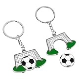 RAWILL 2Pcs Soccer Keychain,Detachable World Cup Soccer Keychain for Boys,Men,Women,Girl,Gift for Fottball Lover.
