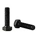 M10 x 20mm Hex Head Screw Bolts, Fully Threaded, Alloy Steel Grade 12.9, Black Oxide Finish, Quantity 10