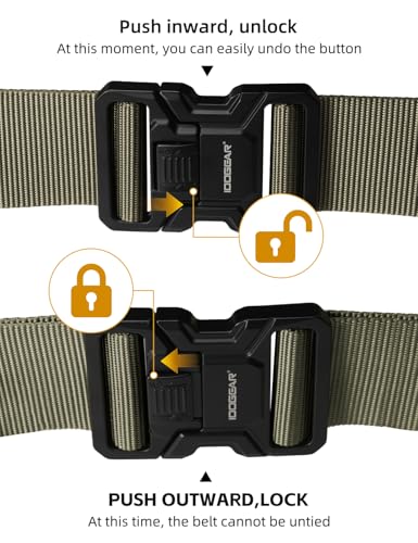 Image of IDOGEAR SPORTS Tactical Riggers Belt 2 inch Heavy-Duty MOLLE Belt With 1.75 inch Inner Nylon For Outdoor Military Work Use